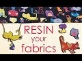 How To Resin Your Fabric Scraps - Make Jewelry, Buttons, Pins,...  by Little Windows