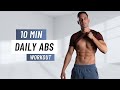 10 MIN DAILY ABS WORKOUT - At Home Six Pack Ab Routine (No Equipment)