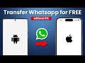 (2024) Transfer WhatsApp from Android to iPhone | 3 Easy Methods | WhatsApp Android to iPhone