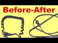 How To Flatten Straighten And Uncoil A Cable Or Coiled Extension Cord Wire