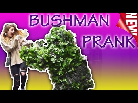 Bushman Scare Prank 332 Funny Prank EUGENE Bushman Funny Video Las Vegas Bush Man