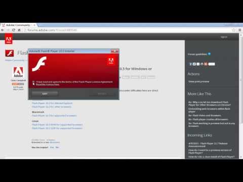 Install Flash Player That Supports Adobe Reader And Acrobat Cleaning