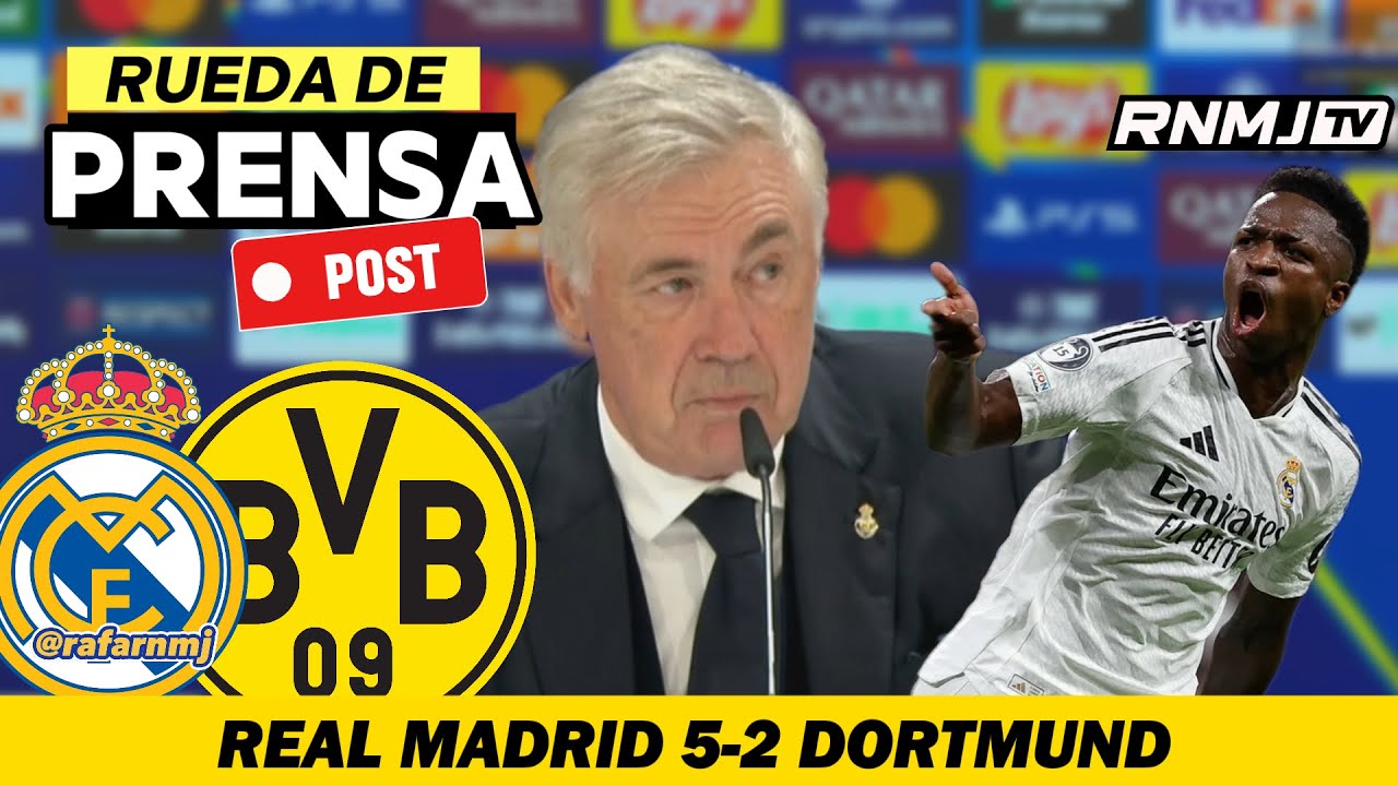 Rueda de prensa ANCELOTTI post Real Madrid 5-2 Borussia Dortmund (22/10/24)