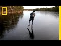 Download Hear the Otherworldly Sounds of Skating on Thin Ice | National Geographic mp4 3gp mp3 videos - waplic