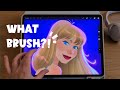 How to draw female portrait using procreate brushes. Taylor Swift drawing