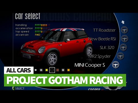 project gotham racing 3 car list