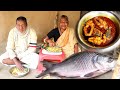 fish curry recipe|| Grandma's Special Katla Fish Curry purely Village Style Cooking |