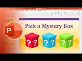 Pick a Mystery Box PowerPoint Template and Tutorial - Free Download
