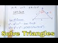 Solving Triangles w/ Law of Sines & Cosines - [2-20-10]