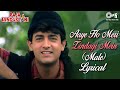 Aaye Ho Meri Zindagi Mein Lyrical | Aamir Khan, Karisma Kapoor | Udit Narayan | Raja Hindustani |90s