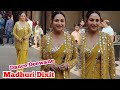 Madhuri Dixit Look's Elegant In Yellow 💛 Saree Posing for Media at Dance Deewane Shooting Set