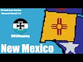 New Mexico - Small Scale US State Flag Map Minecraft Tutorial [Part 32]
