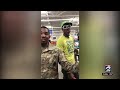 Soldiers react to verbal attack inside store