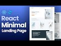 React Minimal Landing Page | React Construction App