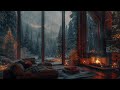 Cozy Treehouse Ambience: Fireplace and Rain Sound to Sleep, Relax | Deep Sleep, Stress Relief