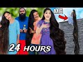 I Survived in World's LONGEST Hair for 24 Hours 😱 Real ADIVASI Magical Hair Oil 😍