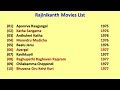 Rajinikanth Movies List