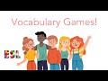 Vocabulary Revision Games & Activities! ESL