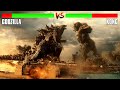 Godzilla Vs Kong But Health Bar Is Enabled | Godzilla Vs Kong Battle Scene 4K
