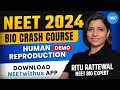 NEET CRASH COURSE 2024 | BIOLOGY | DEMO CLASS | Human Reproduction | Ritu Rattewal | NEETwithus App