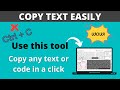 Chrome extension to copy text easily as never before in a click