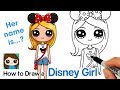 How to Draw a Disney Cute Girl Easy