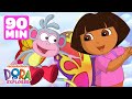 Dora & Boots Costume Party Marathon! 🦋 90 Minutes | Dora the Explorer | Dora & Friends