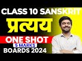 प्रत्यय | Partyay One Shot Class 10 संस्कृत | Sanskrit Bord 2024 Master Sahab प्रत्यय कैसे करें