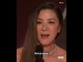 Michelle Yeoh tells pianist to shut up while giving winning Golden Globe speech