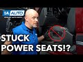 Power Seat Not Moving? How to Diagnose Power Seat Motors, Switches, and Wires!