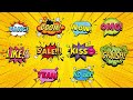 Comic Bubbles / Editable Cartoon Titles ( After Effects Template )