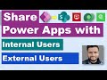 Share PowerApps With Internal/ External Users