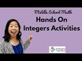 Middle School Math Hands On Integers Activities Ideas