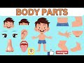 Learn Body Parts | Body Parts For Kids| Parts of Body with Spellings |Body Parts Name|@toodleskids01