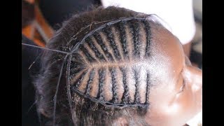 Flip Over Free Part Sew In No Leave Out Braid Pattern