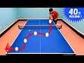How to put out a side spin serve that makes a big turn and has a fast speed. Table tennis