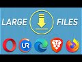 5 Best Browsers for Downloading Large Files on PC