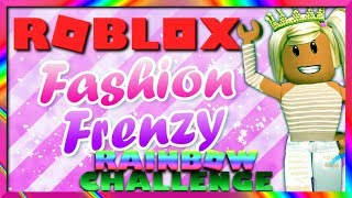 🌈Rainbow Challenge🌈Roblox Fashion Frenzy NEW updates! SallyGreenGamer Geegee92 Family Friendly
