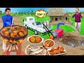 Mini Borewell Truck Fishing Chicken Cooking Fish Curry Street Food Hindi Kahani New Hindi Stories