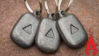 Blacksmithing - Forging the play button (100k giveaway)