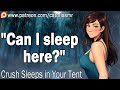 Sharing a Tent with Your Crush [ASMR Roleplay] [Friends to More] [Camping Cuddles] [Rain]