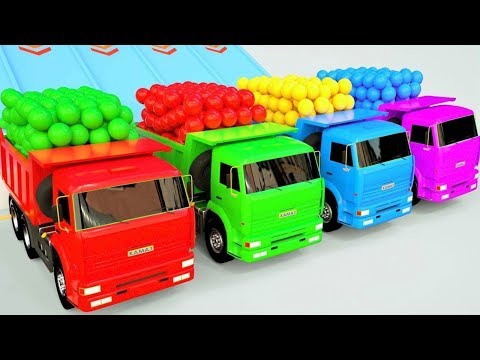 Transport par camion et la voiture ballons de foot