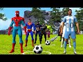 Siêu nhân người nhện vs Spider-Man roblox vs Messi vs Batman vs Target Soccer Skills Challenge