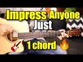 Impress Anyone With This Trick 🔥 - 1 Chord Only - Play UNLIMITED songs - Anyone can play guitar Easy