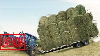 World Amazing Modern Agriculture Equipment and Mega Machines: Hay Bale Handling Tractor, Loade #ARJ