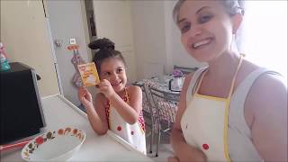 VLOG | KIZIMLA MUZLU YAŞ PASTA YAPTIK , ÇOCUKLARIN KÜVET KEYFİ
