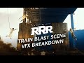 RRR Train Blast Scene VFX Breakdown | Surpreeze VFX Studio | Srinivas Mohan | SS Rajamouli