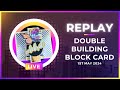 🔴 Live Replay | Double Building Block Card | No DIES NEEDED!!!
