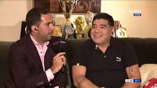 Diego Armando Maradona en Estudio Fútbol
