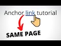 How to Link to a Specific Part of a Page (HTML anchor link)